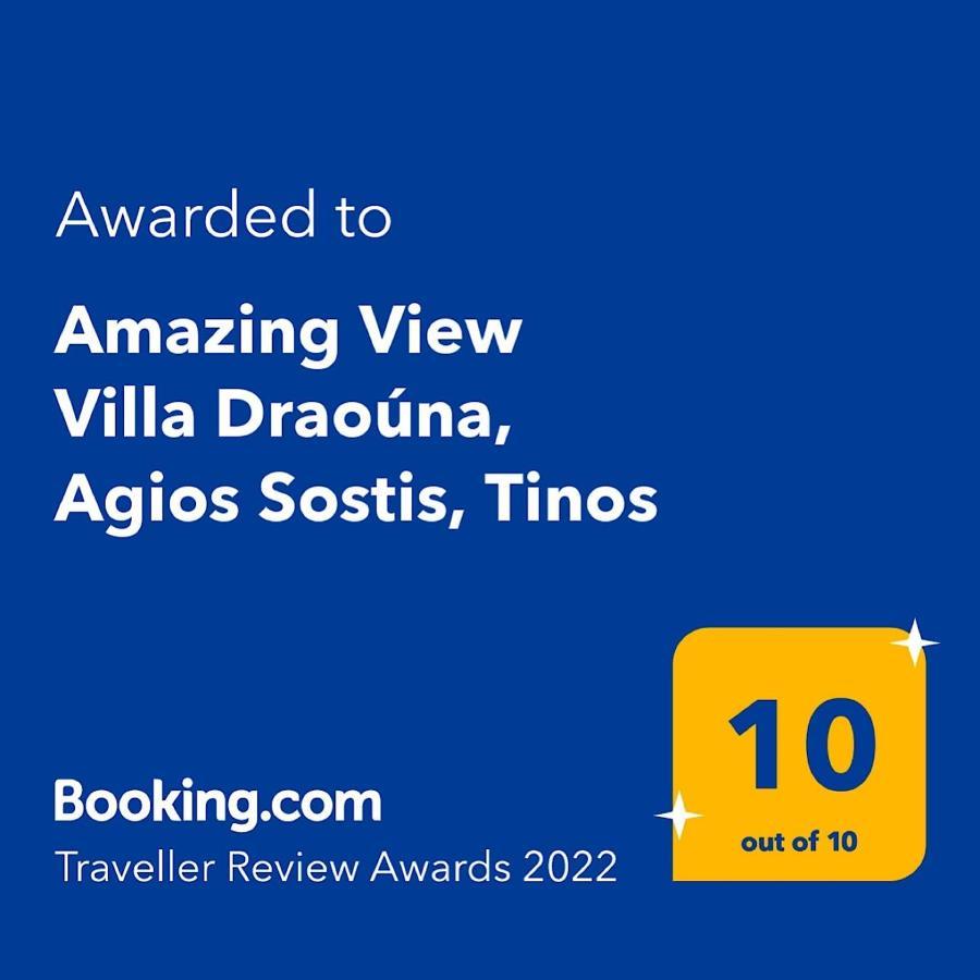 Amazing View Villa Draouna, Agios Sostis, Tinos Agios Sostis  Exterior foto