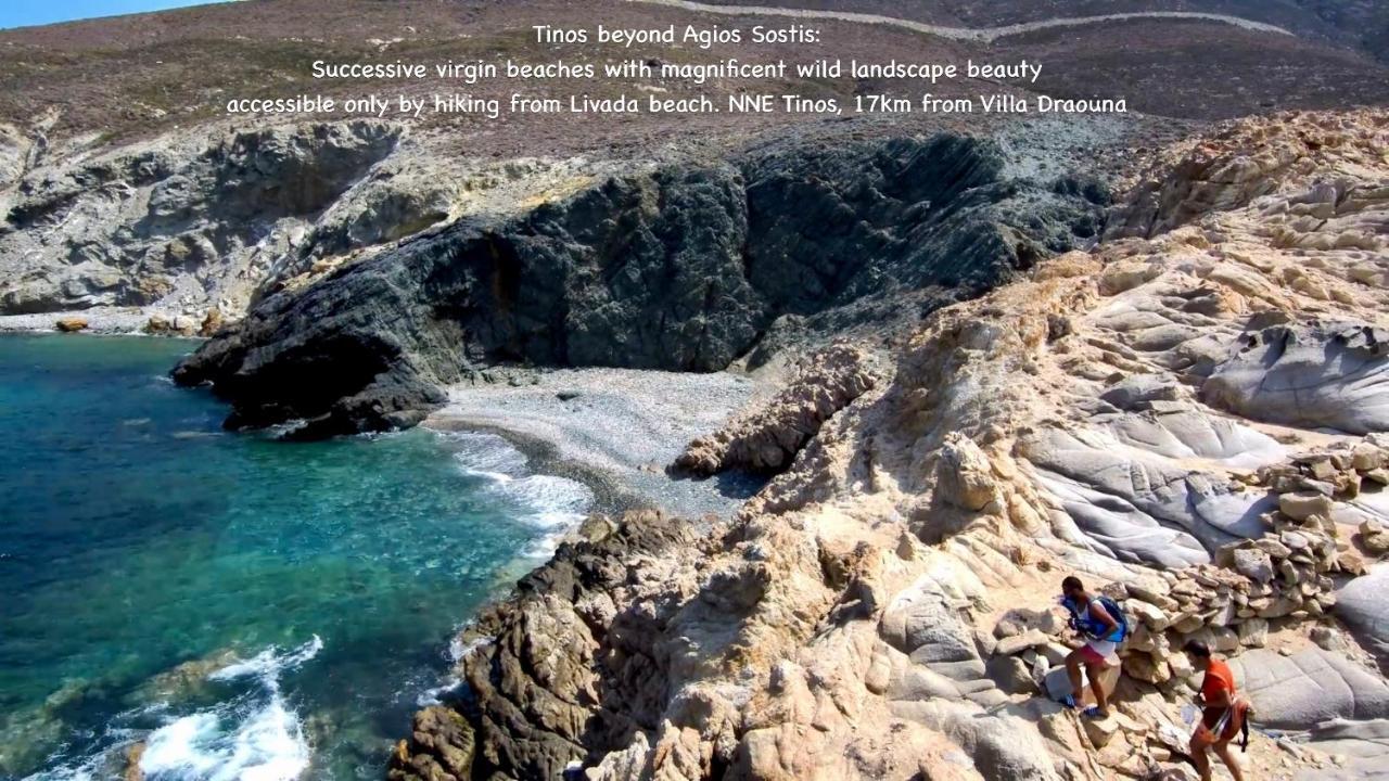 Amazing View Villa Draouna, Agios Sostis, Tinos Agios Sostis  Exterior foto