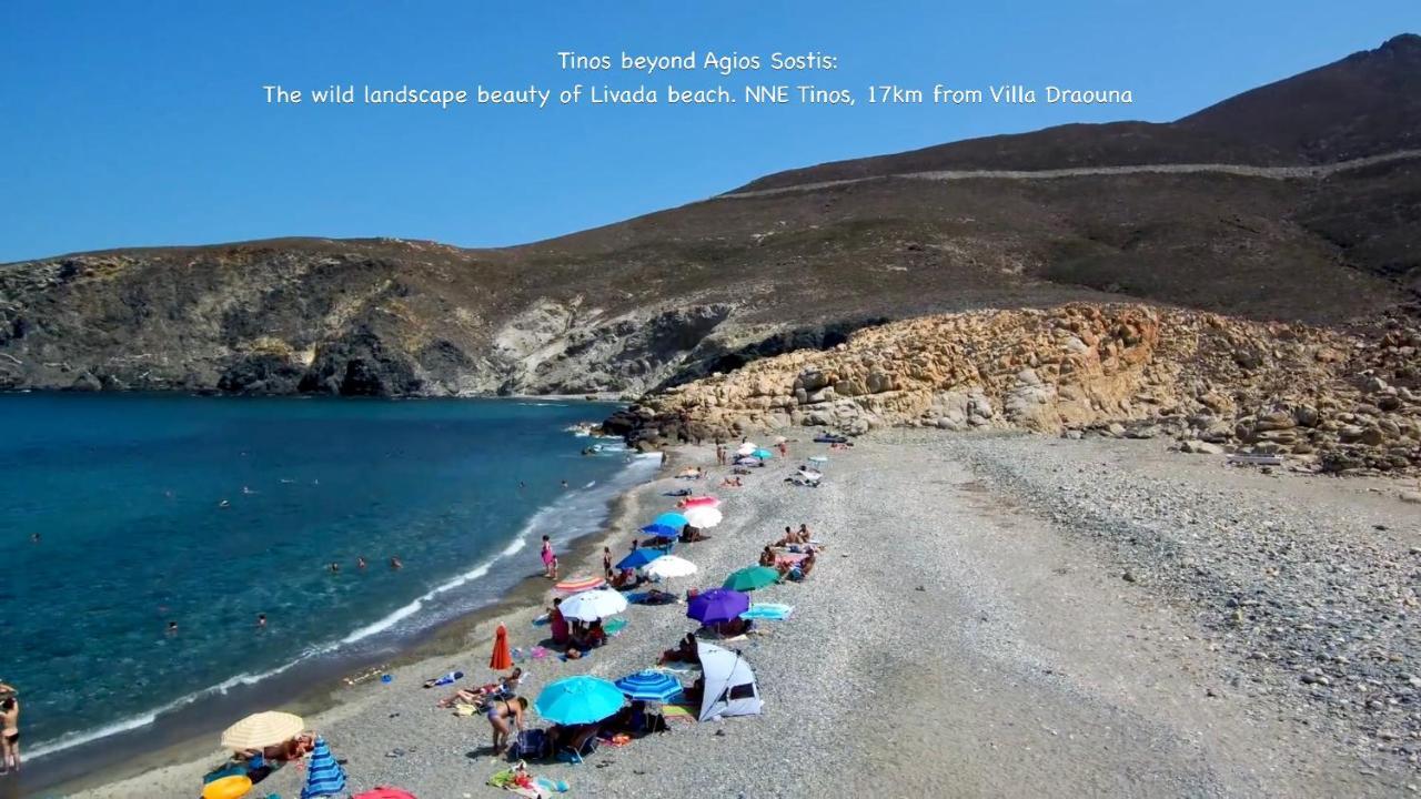 Amazing View Villa Draouna, Agios Sostis, Tinos Agios Sostis  Exterior foto