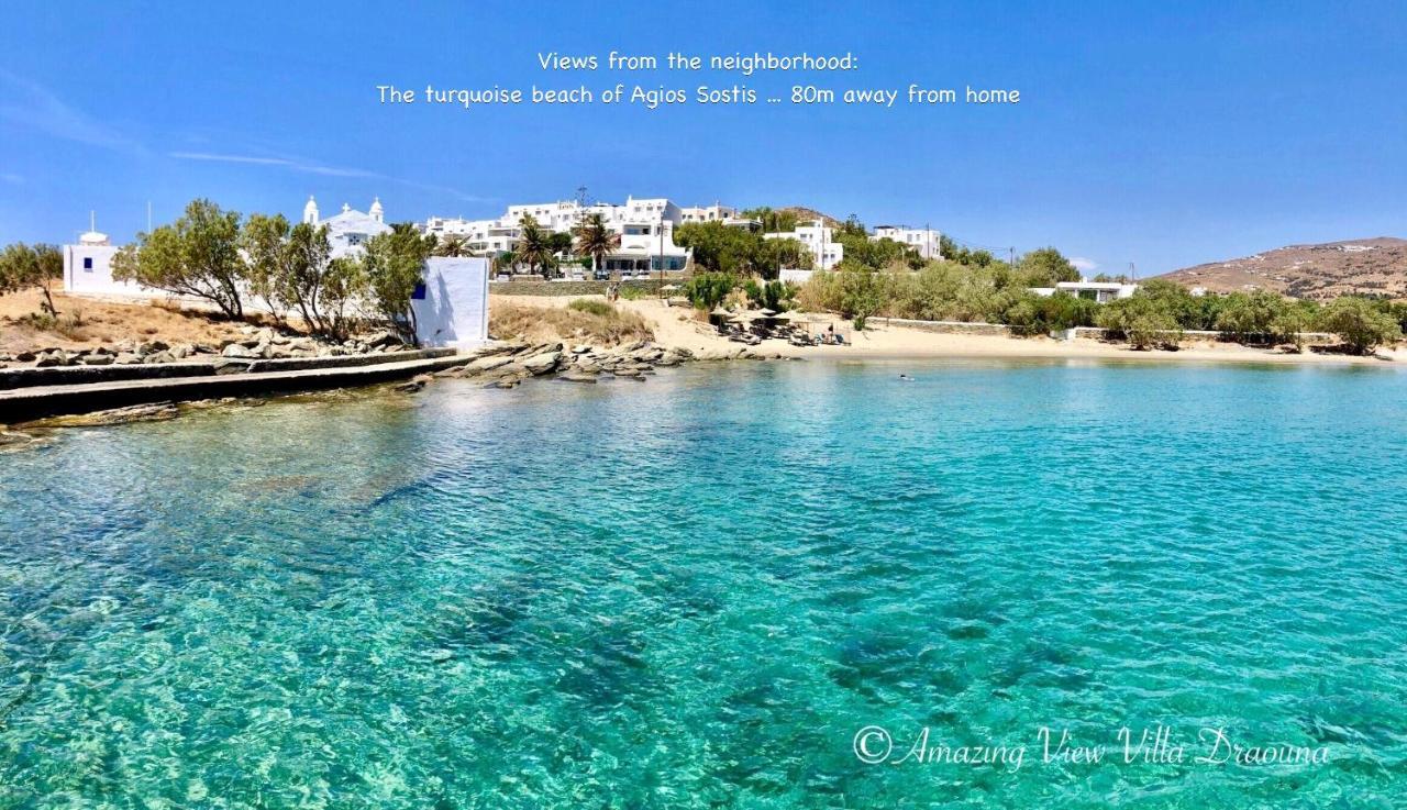 Amazing View Villa Draouna, Agios Sostis, Tinos Agios Sostis  Exterior foto