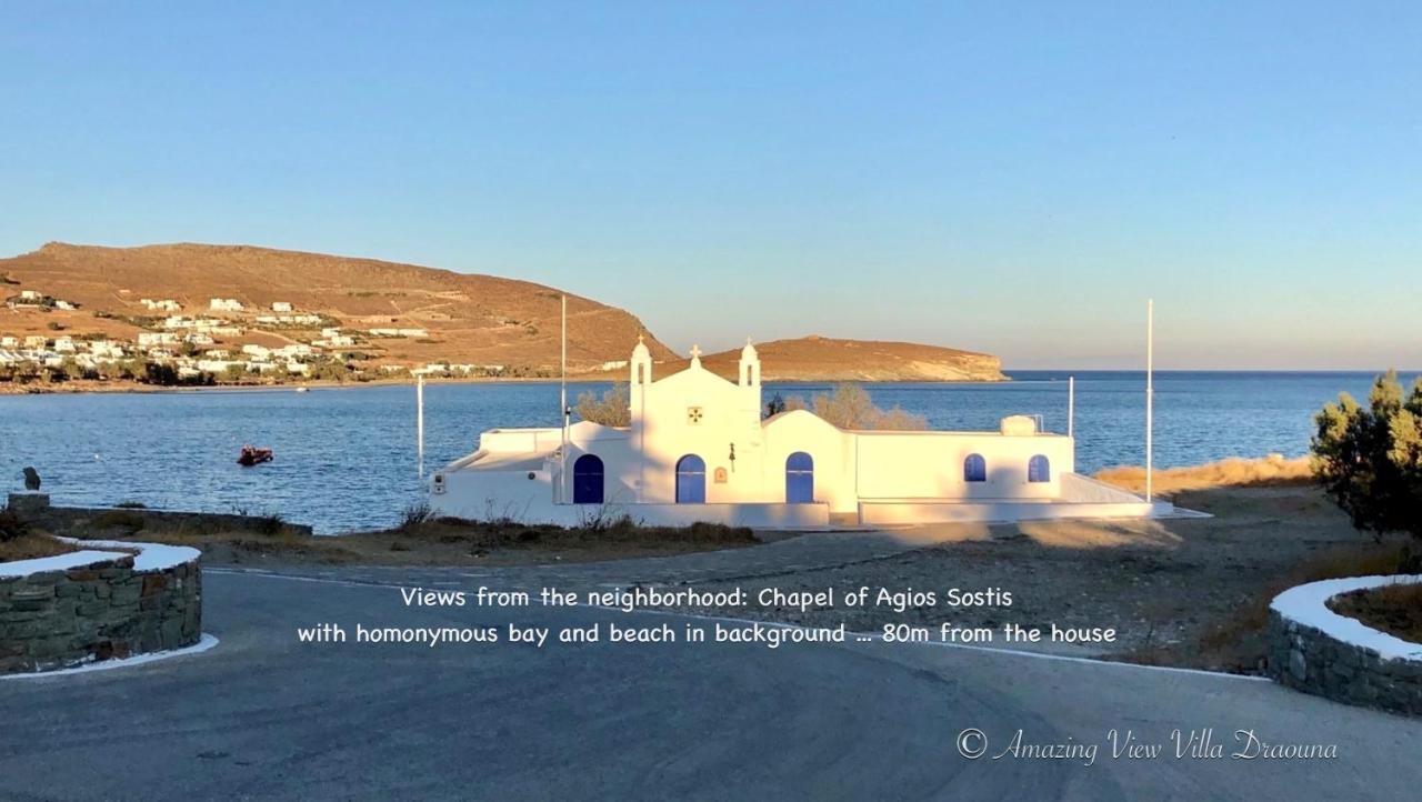 Amazing View Villa Draouna, Agios Sostis, Tinos Agios Sostis  Exterior foto