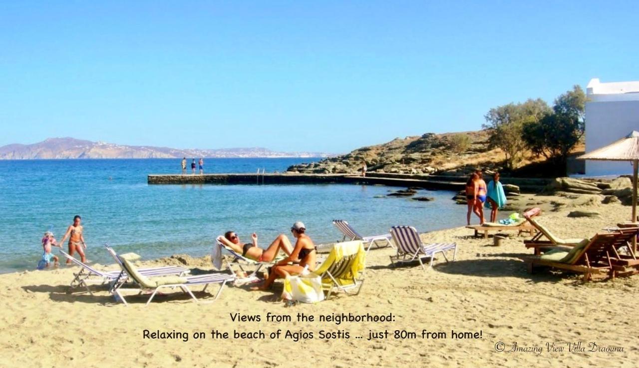 Amazing View Villa Draouna, Agios Sostis, Tinos Agios Sostis  Exterior foto