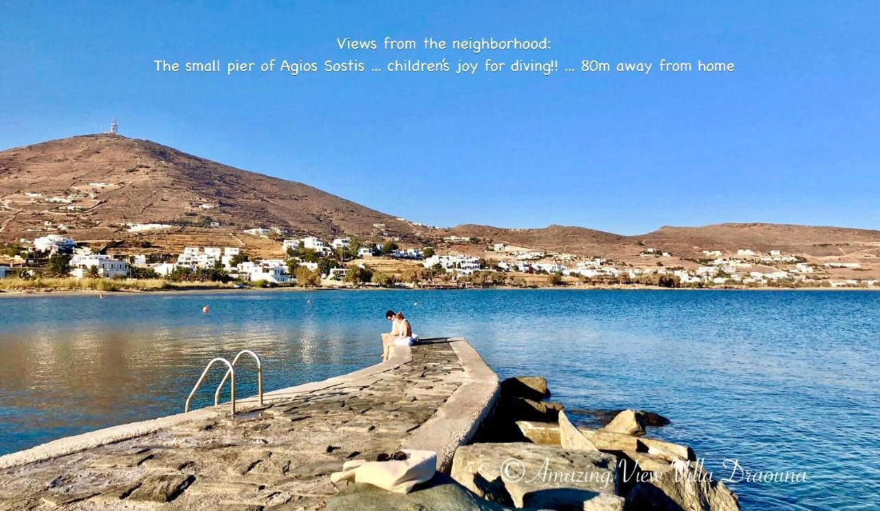 Amazing View Villa Draouna, Agios Sostis, Tinos Agios Sostis  Exterior foto